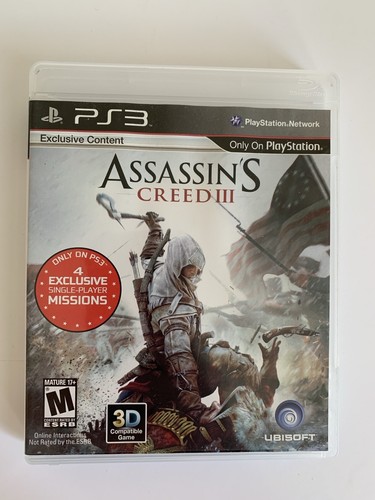 Assassin creed iii ps3 - assassin's,